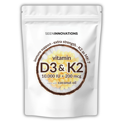 Vitamin D3+K2 Coconut Oil Softgels