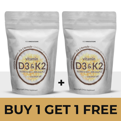 SeenInnovations™ D3+K2 Coconut Oil Softgels