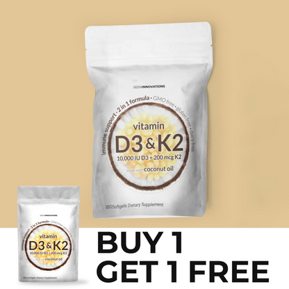 SeenInnovations™ D3+K2 Coconut Oil Softgels